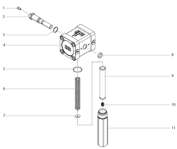 Powrliner 3500/3500s High Pressure Filter Diagram and Parts List for  Titan Paint Sprayer