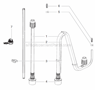 Page B Diagram and Parts List for  Titan Sprayer