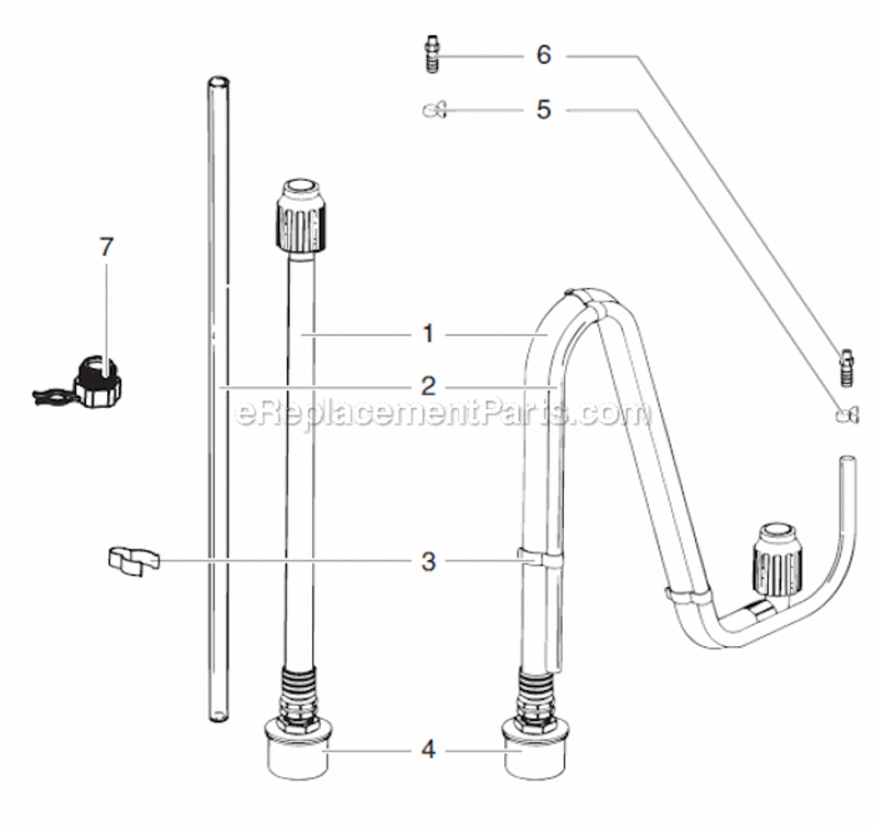 Page B Diagram and Parts List for  Titan Sprayer