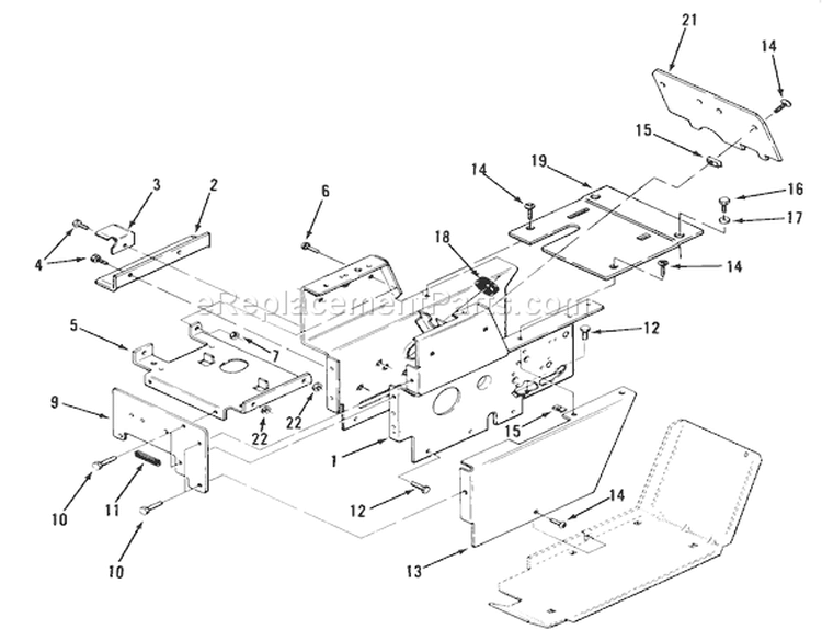 Page P Diagram and Parts List for 1980 Toro