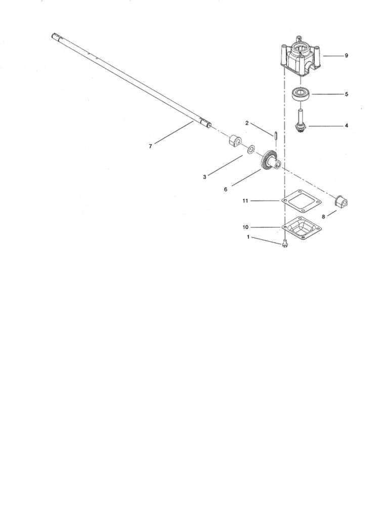 Transmission Diagram and Parts List for 280000001 & UP Toro Lawn Mower