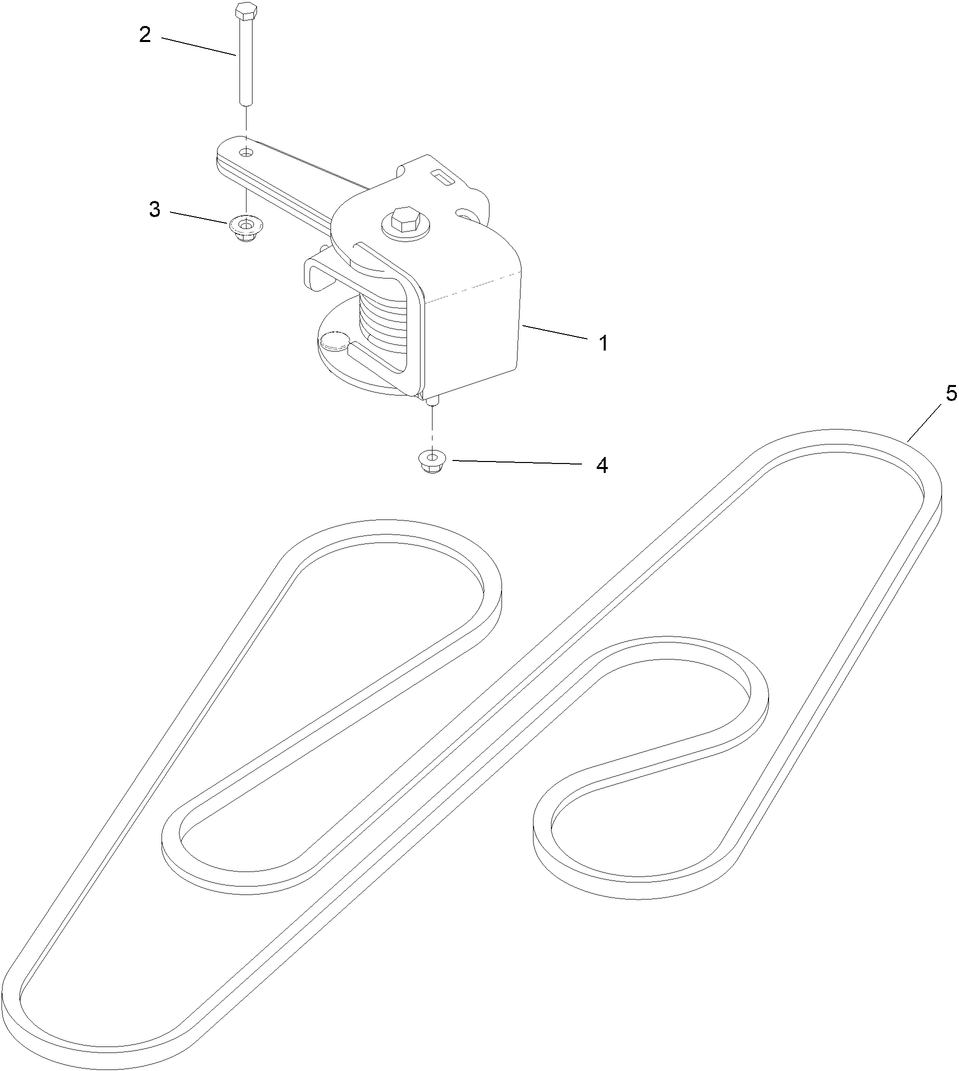 Torsion Idler Kit Assembly No. 147-5037 Diagram and Parts List for  Toro Lawn Mower