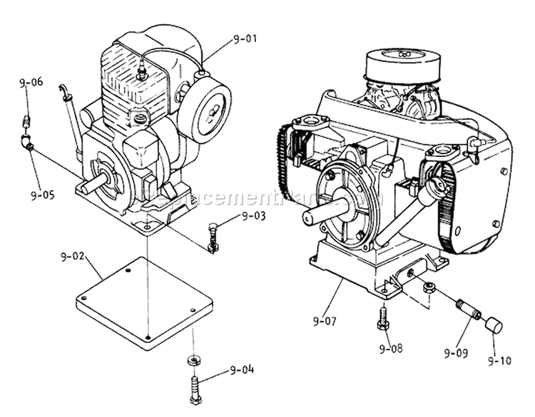 Page R Diagram and Parts List for 1975 Toro Lawn Tractor