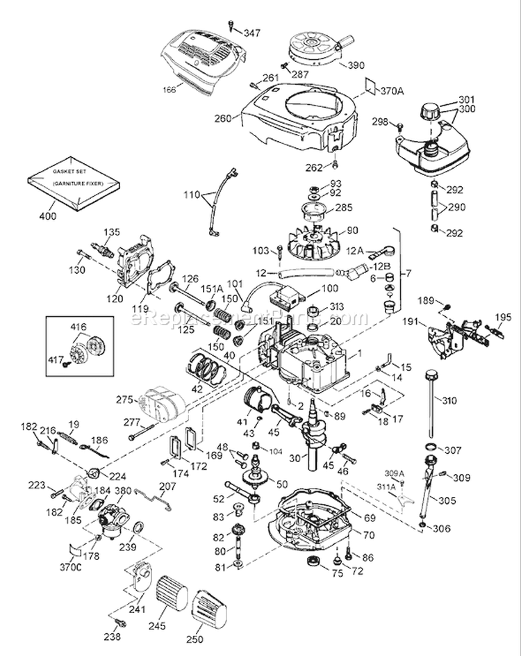 Page G Diagram and Parts List for 220300001-220999999 - 2002 Toro Lawn Mower