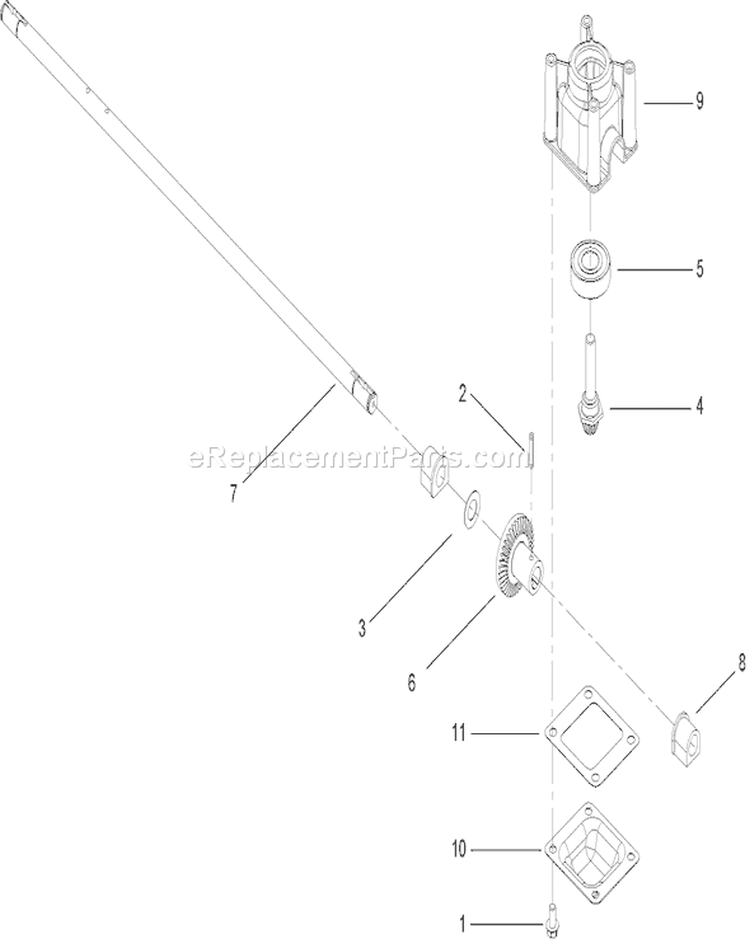 Transmission Assembly Diagram and Parts List for 240000001-240999999 - 2004 Toro Lawn Mower
