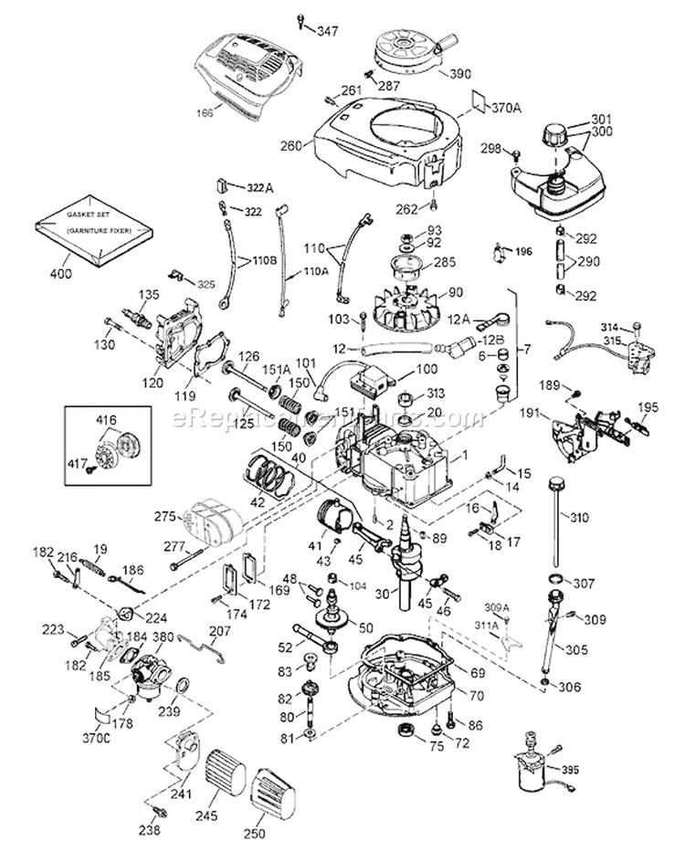 Page K Diagram and Parts List for 220000001-220300000 - 2002 Toro Lawn Mower