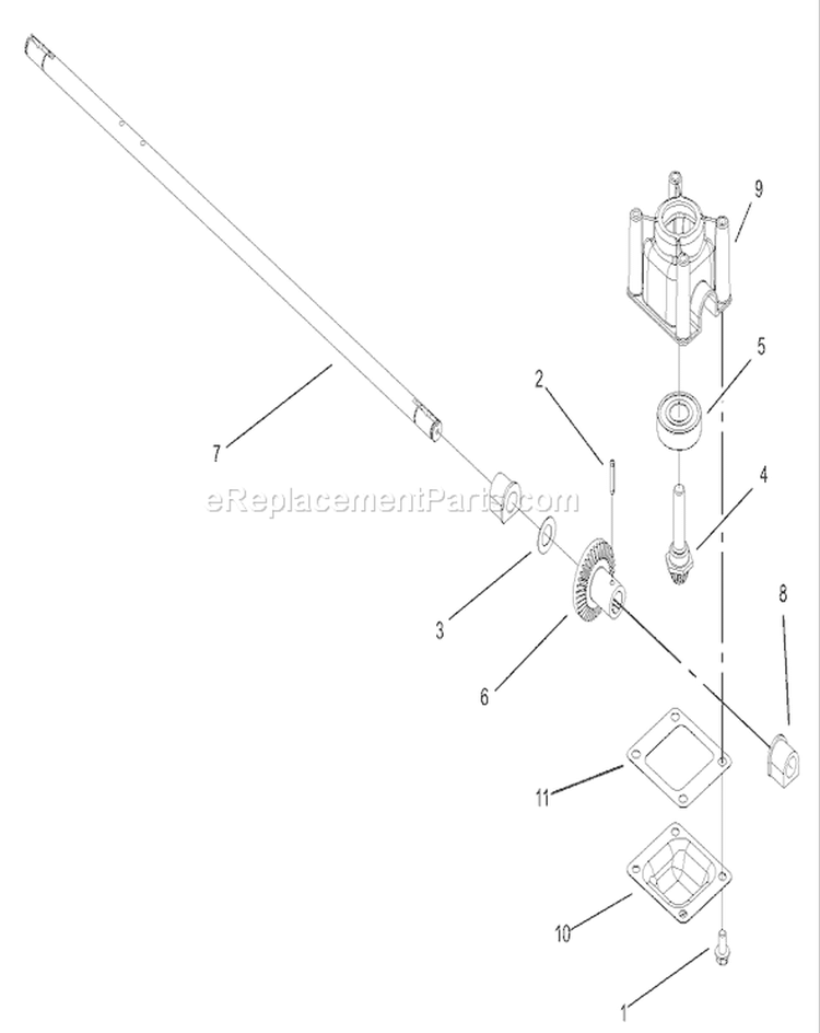 Transmission Assembly Diagram and Parts List for 230000001-230999999 - 2003 Toro