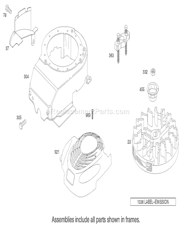 Blower Housing Assembly Diagram and Parts List for 220000001-220999999 - 2002 Toro Lawn Mower