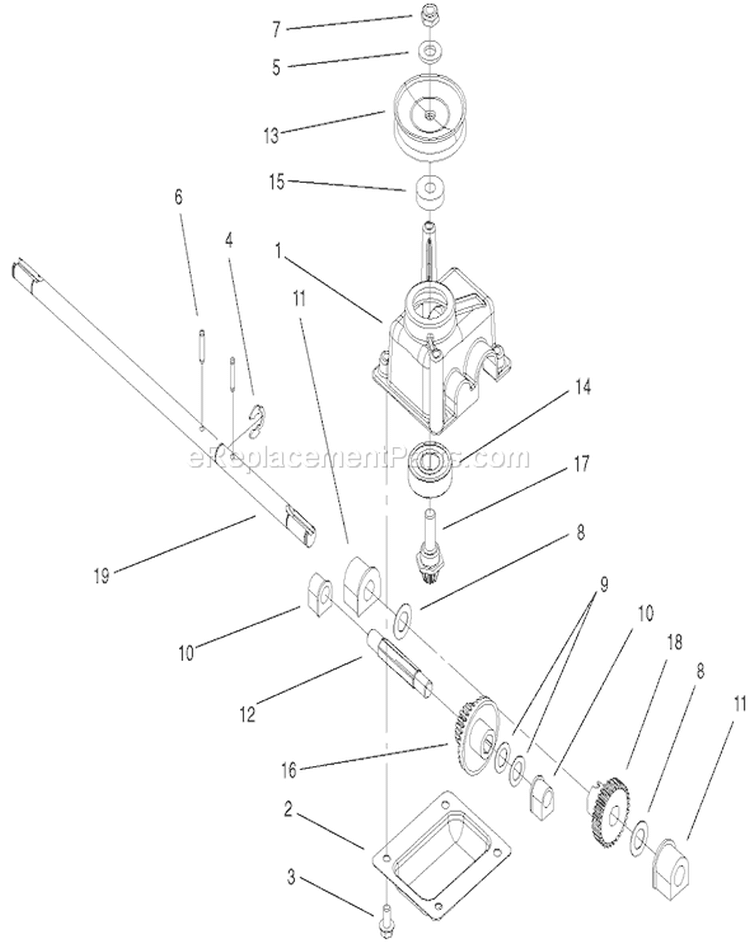 Page L Diagram and Parts List for 210000001-210999999 - 2001 Toro Lawn Mower