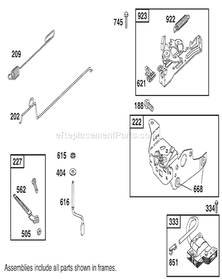 Page E Diagram and Parts List for 210000001-210999999 - 2001 Toro Lawn Mower