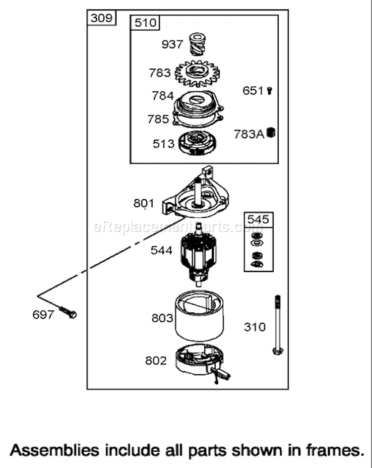 Page S Diagram and Parts List for 250000001-250999999 - 2005 Toro Lawn Mower