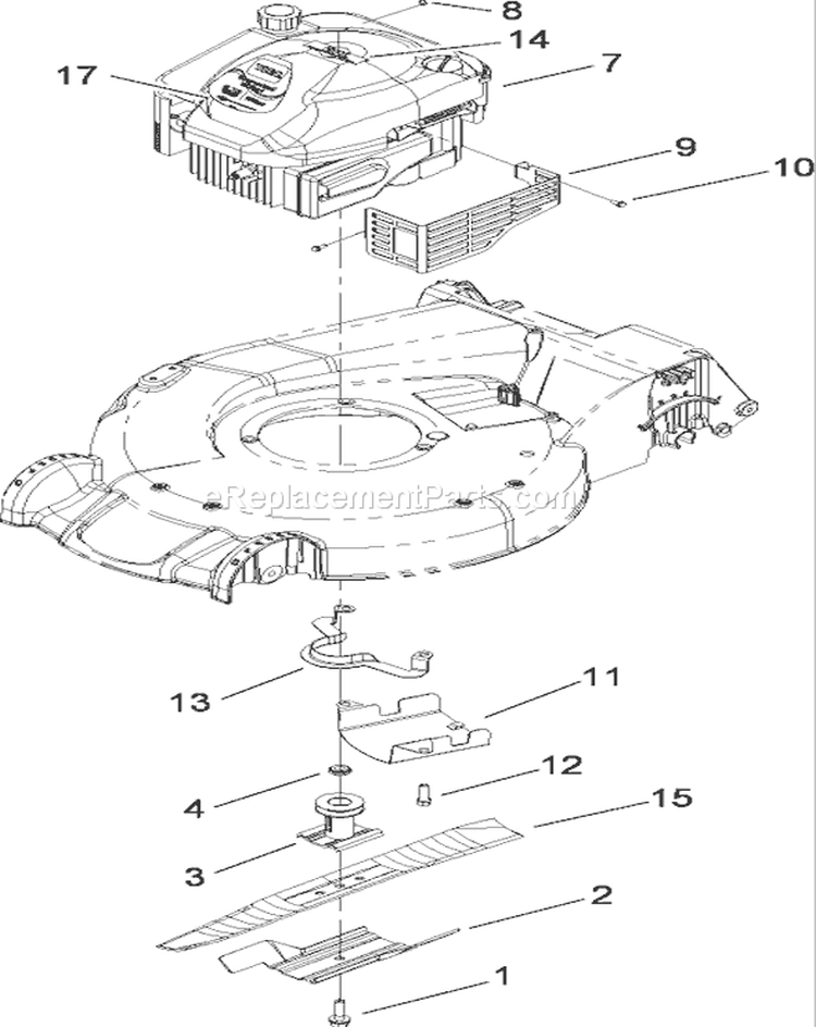 Engine Assembly Diagram and Parts List for 280000001-280999999 - 2008 Toro Lawn Mower