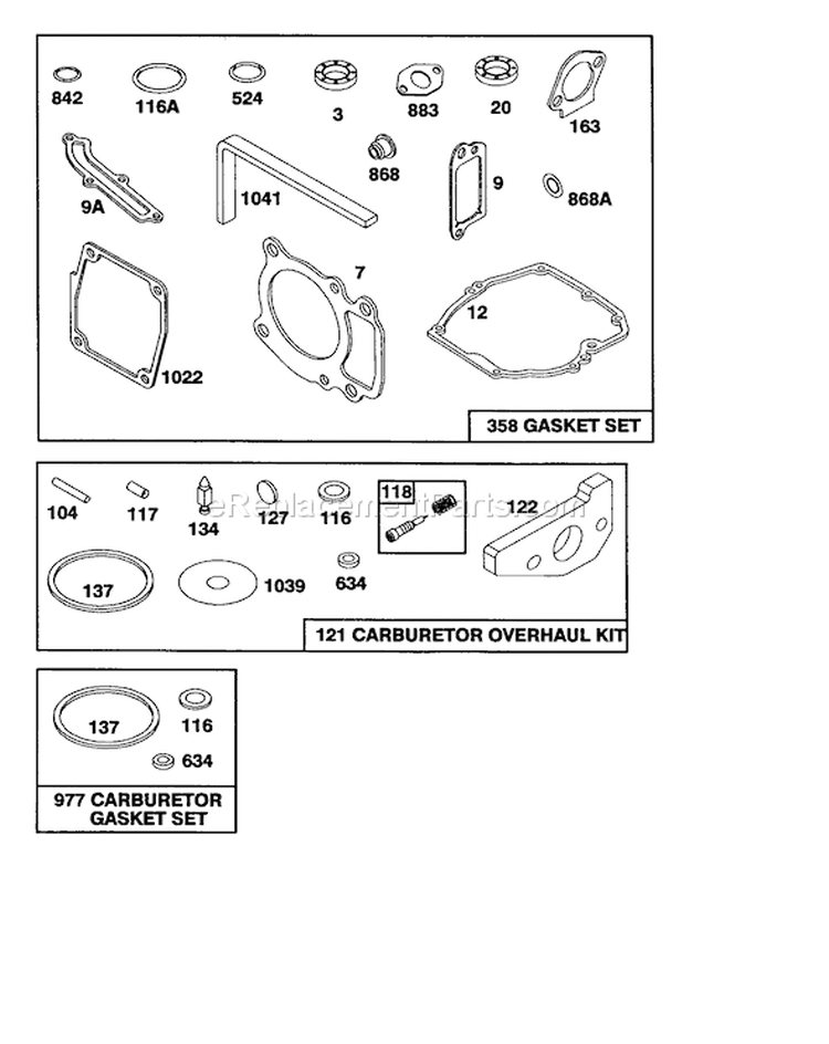 Page G Diagram and Parts List for 1000001-1999999 - 1991 Toro Lawn Mower