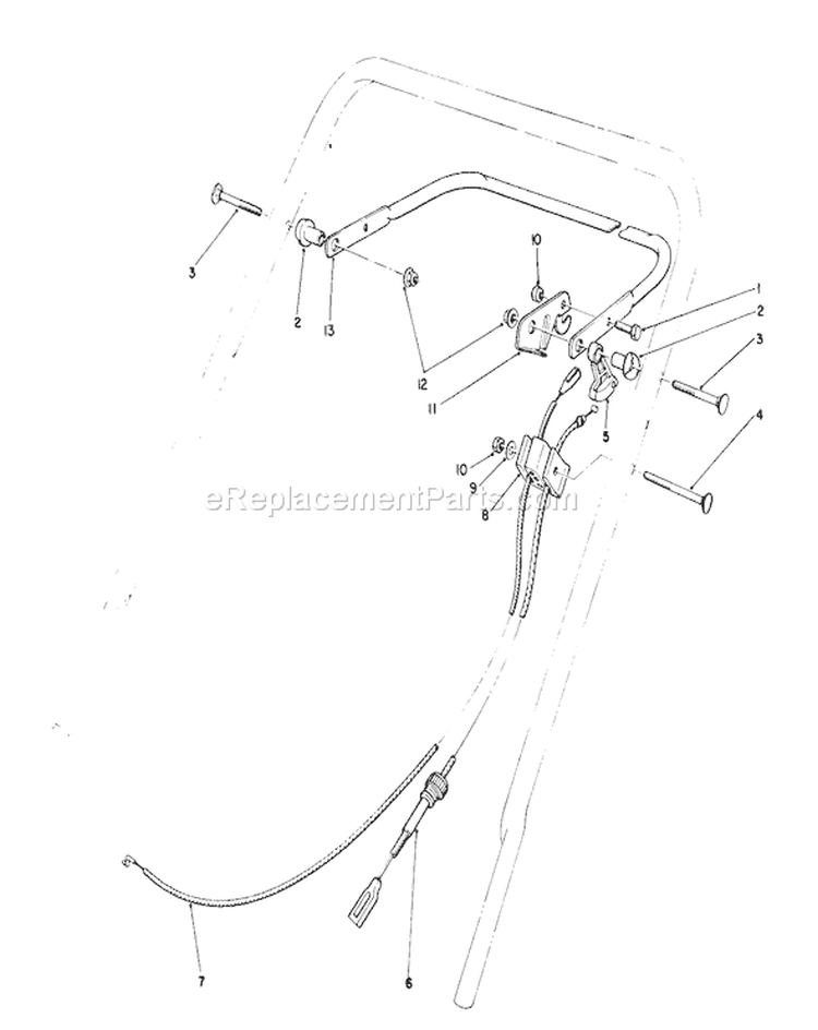 Traction Control Assembly Diagram and Parts List for 2000001-2999999 - 1992 Toro