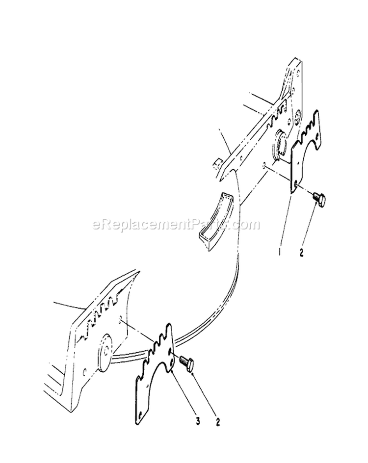 Wear Plate Diagram and Parts List for 2000001-2999999 - 1992 Toro