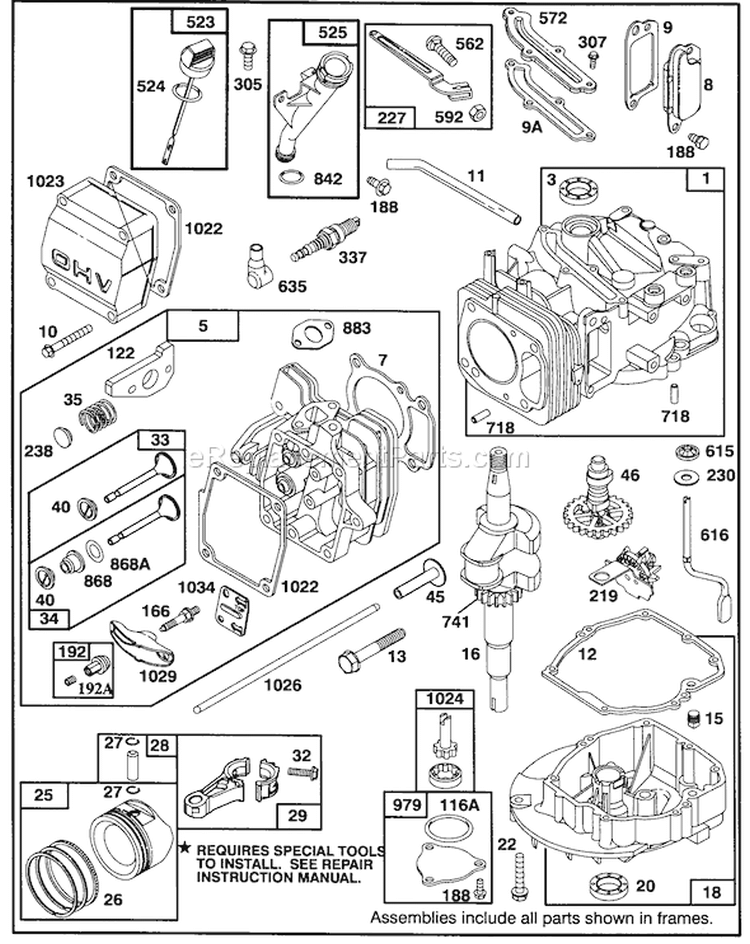 Page D Diagram and Parts List for 49000001-49999999 - 1994 Toro Lawn Mower