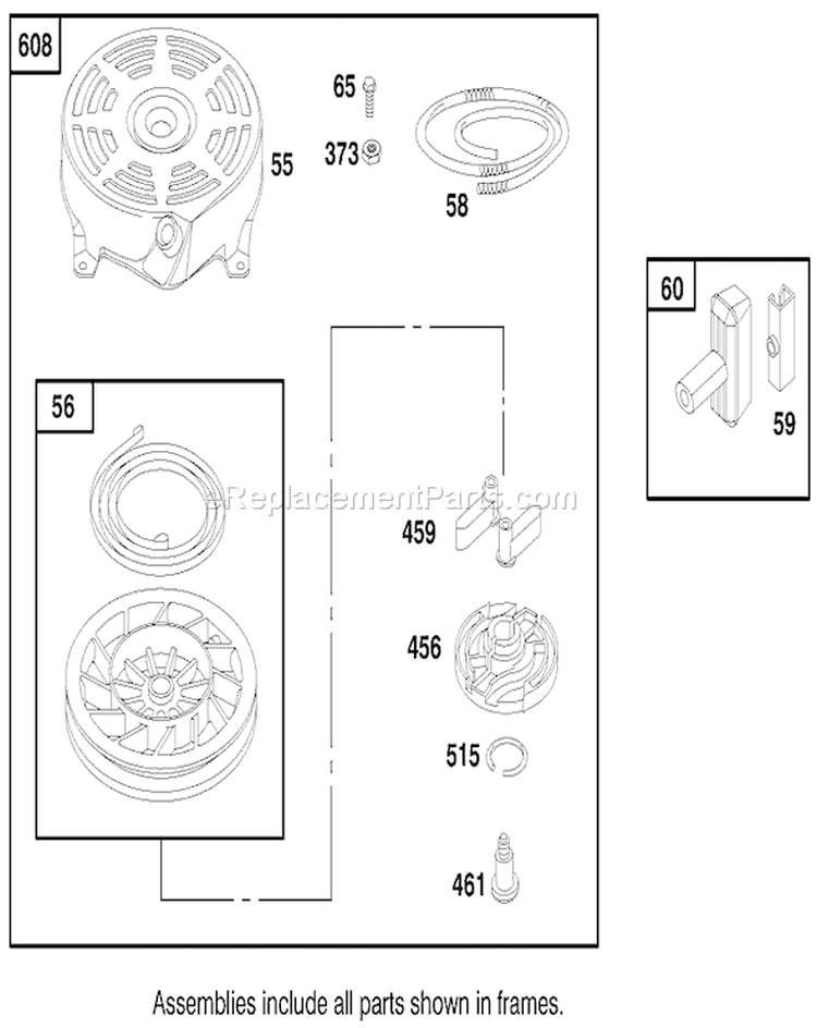 Page I Diagram and Parts List for 8900001-8999999 - 1998 Toro Lawn Mower