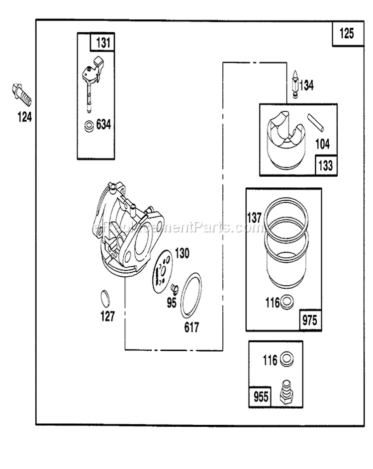 Page V Diagram and Parts List for 6900001-6999999 - 1996 Toro Lawn Mower