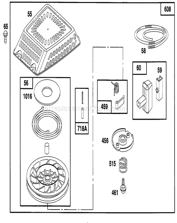 Page O Diagram and Parts List for 5900001-5999999 - 1995 Toro Lawn Mower