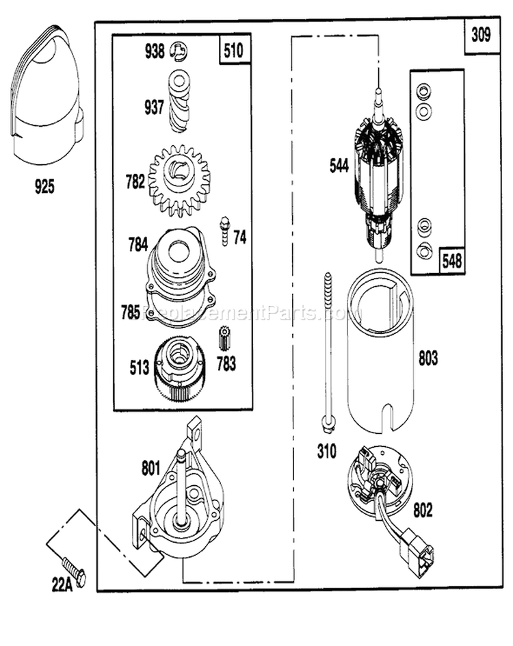 Page R Diagram and Parts List for 5900001-5999999 - 1995 Toro Lawn Mower