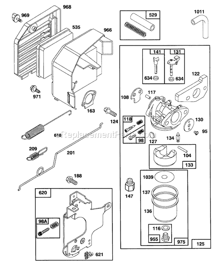 Page U Diagram and Parts List for 5900001-5999999 - 1995 Toro Lawn Mower