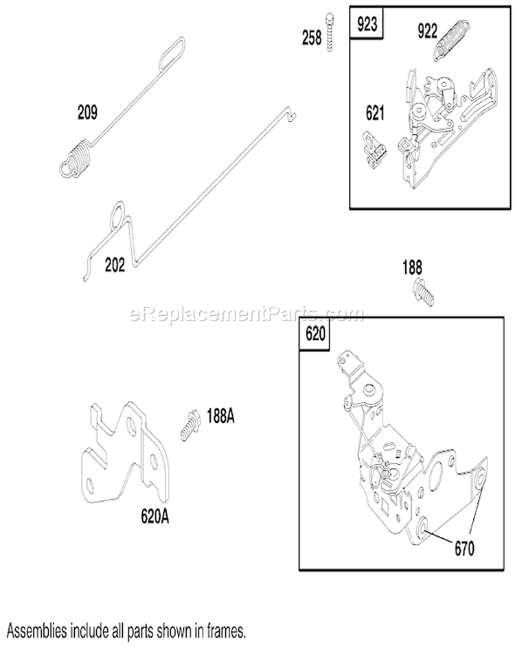 Page F Diagram and Parts List for 8900001-8999999 - 1998 Toro Lawn Mower