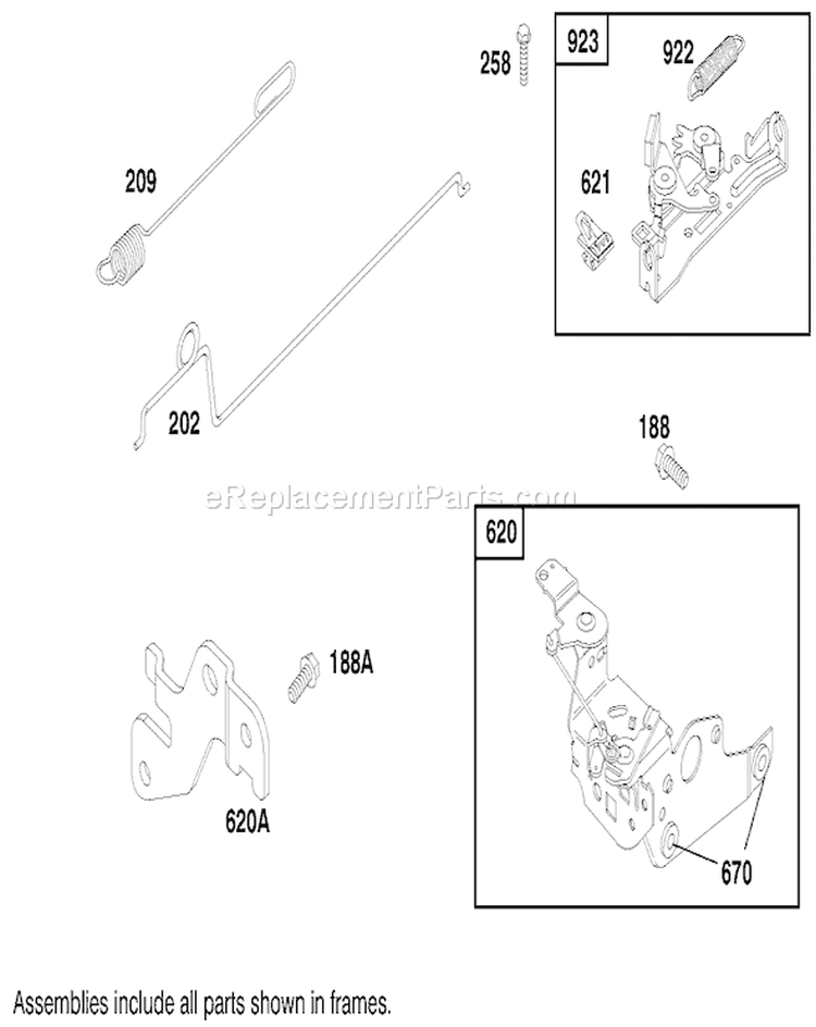 Page F Diagram and Parts List for 8900001-8999999 - 1998 Toro Lawn Mower