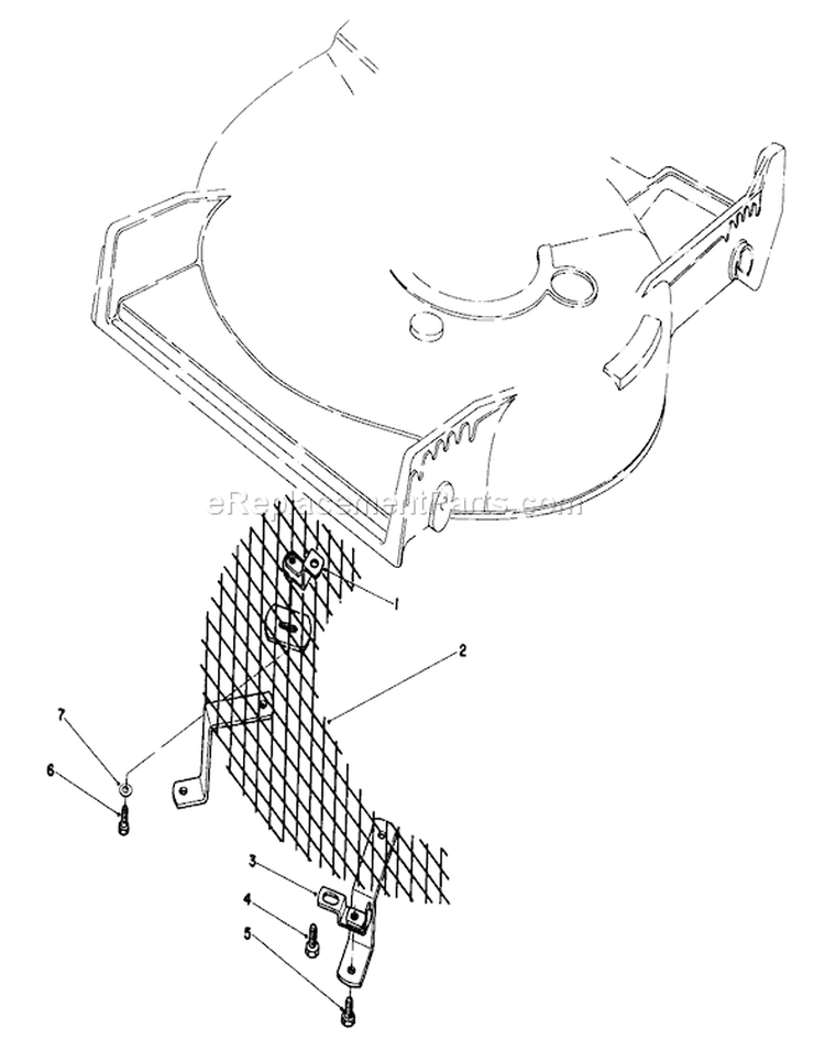 Leaf Shredder Kit Diagram and Parts List for 4000001-4999999 - 1984 Toro Lawn Mower