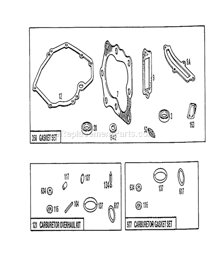 Page B Diagram and Parts List for 0000001-0999999 - 1990 Toro Lawn Mower