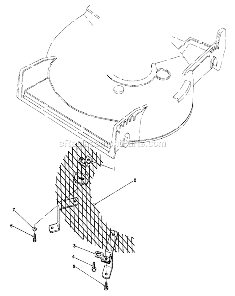 Leaf Shredder Kit Diagram and Parts List for 6000001-6999999 - 1986 Toro Lawn Mower