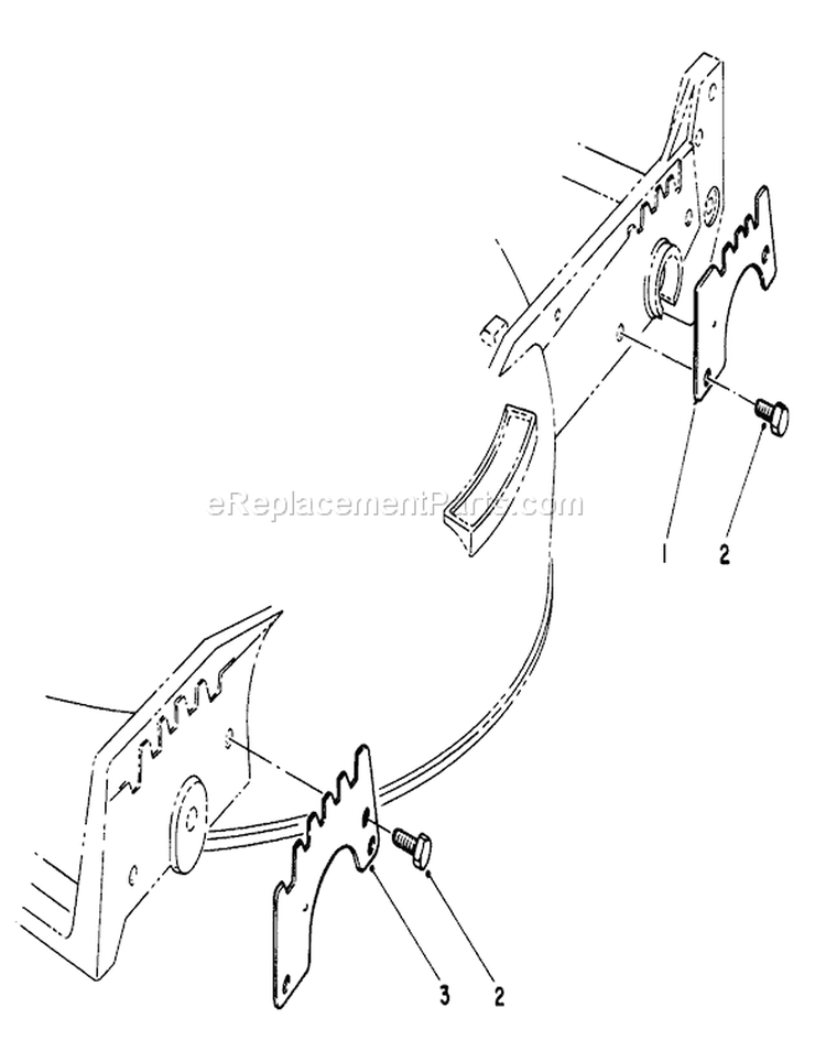 Wear Plate Kit Diagram and Parts List for 7000001-7999999 - 1987 Toro Lawn Mower