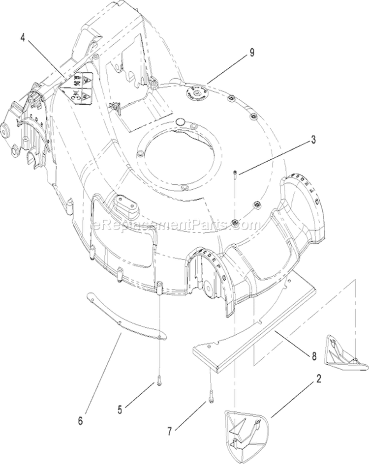 Page S Diagram and Parts List for 280000001-280999999 - 2008 Toro Lawn Mower