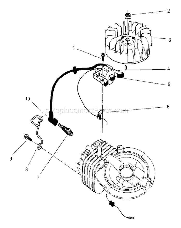 Page K Diagram and Parts List for 9900001-9999999 - 1999 Toro Lawn Mower