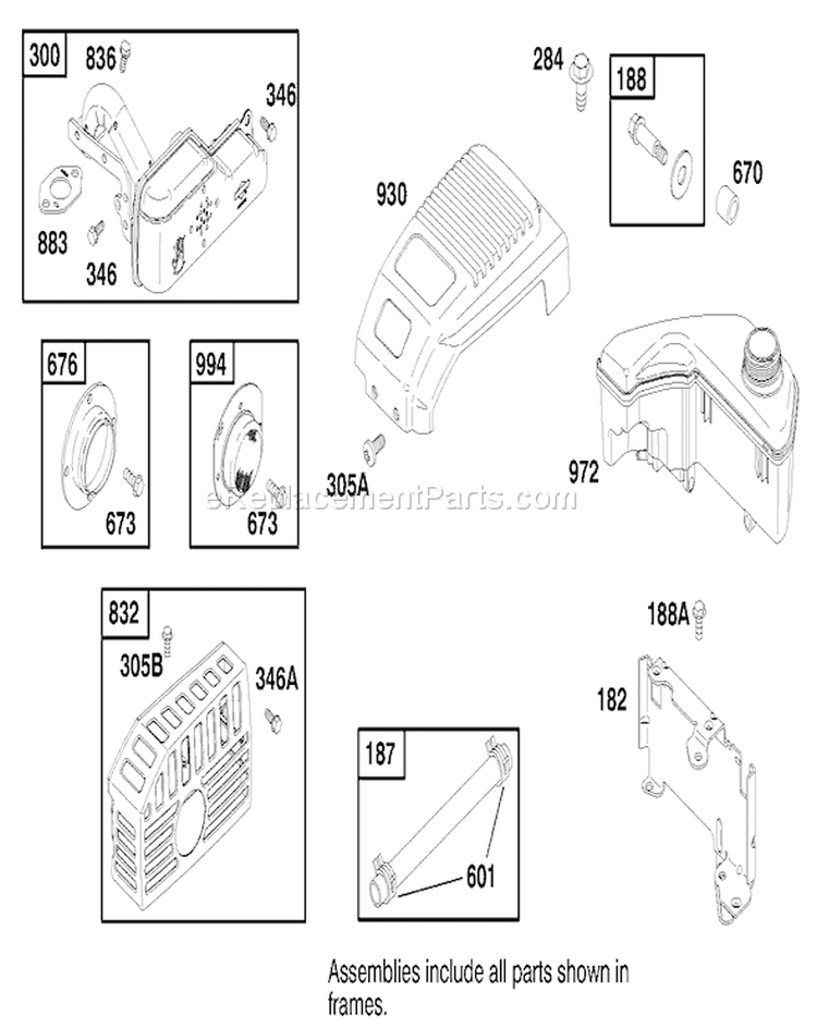 Page I Diagram and Parts List for 8900001-8999999 - 1998 Toro Lawn Mower