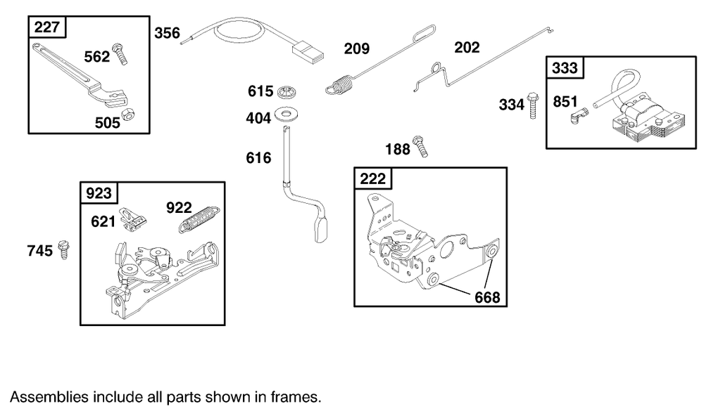 Engine Briggs & Stratton Model 12h802-1767-E1 Diagram and Parts List for 9900001 - 9999999 Toro Lawn Mower