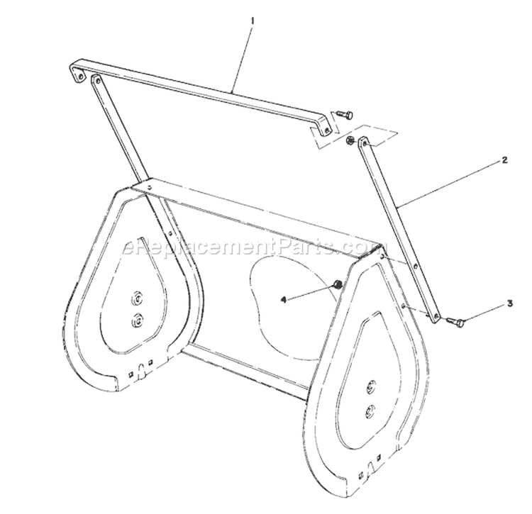Drift Breaker Diagram and Parts List for 2000001-2999999 - 1992 Toro Snow Blower