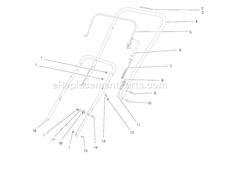 Page E Diagram and Parts List for 8900001-8999999 - 1998 Toro Snow Blower