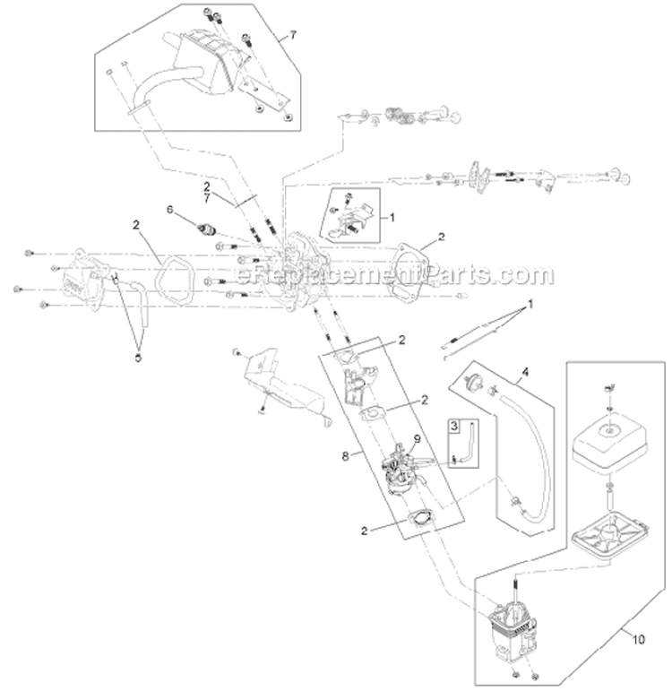 Engine 1 Diagram and Parts List for 313000001-313999999 - 2013 Toro Snow Blower
