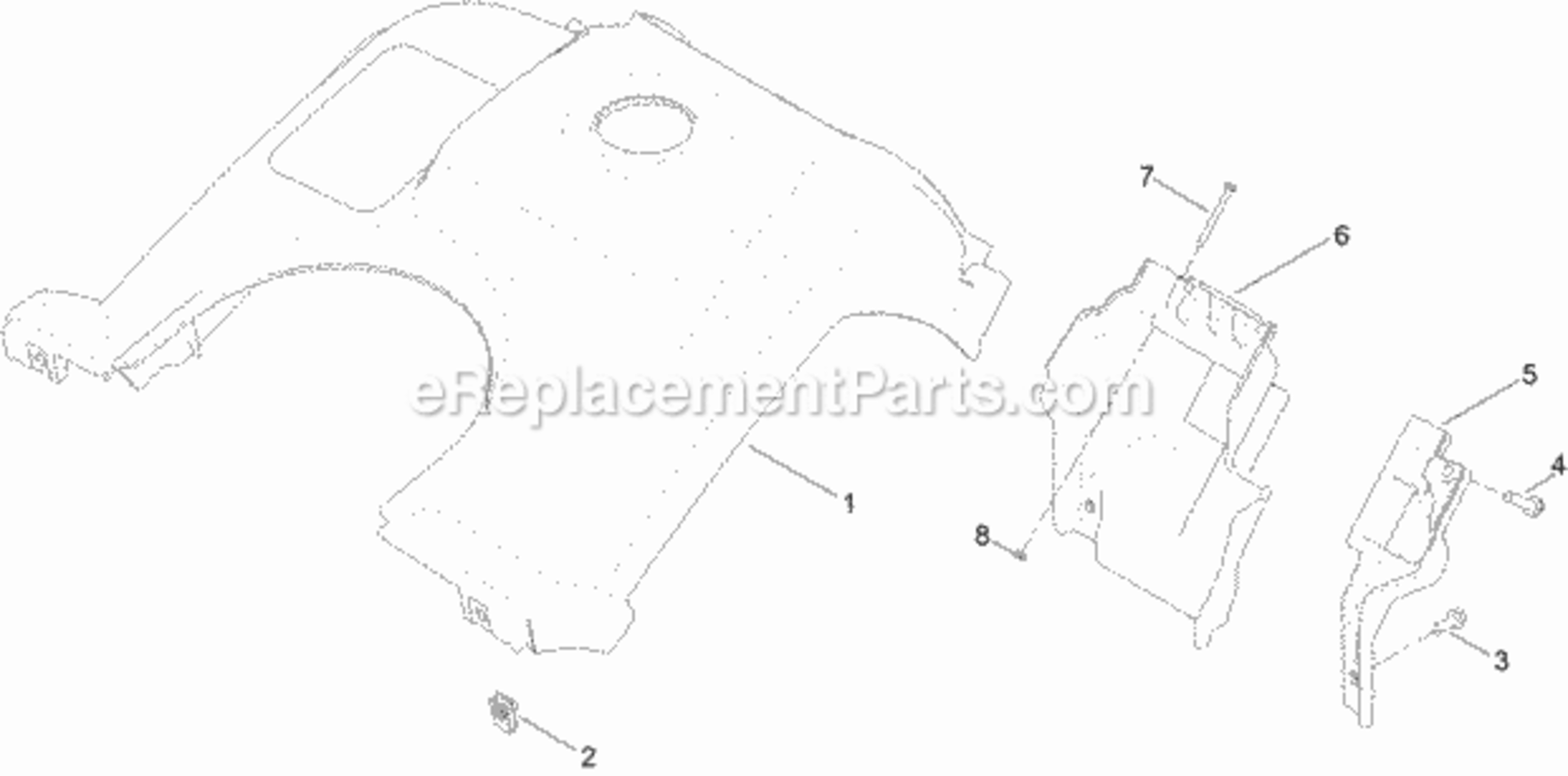 Shroud_Assembly Diagram and Parts List for 315000001 - 315999999 Toro Snow Blower
