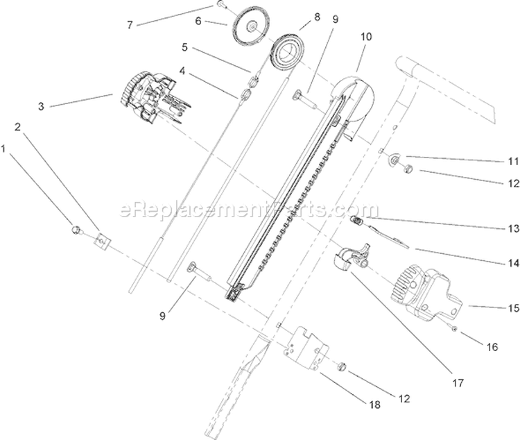 Quick Turn Assembly Diagram and Parts List for 280000001-280999999 - 2008 Toro