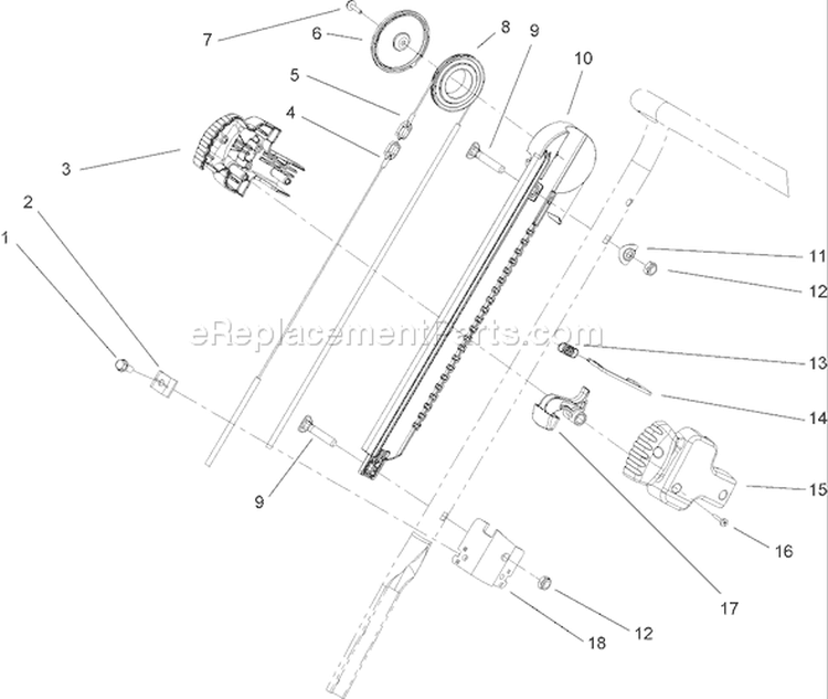 Quick Turn Assembly Diagram and Parts List for 280000001-280999999 - 2008 Toro