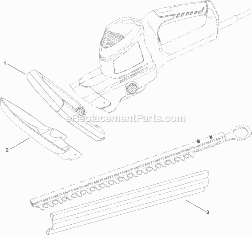 22_Inch_Hedge_Trimmer_Assembly Diagram and Parts List for 312000001 - 312999999 Toro Hedge Trimmer