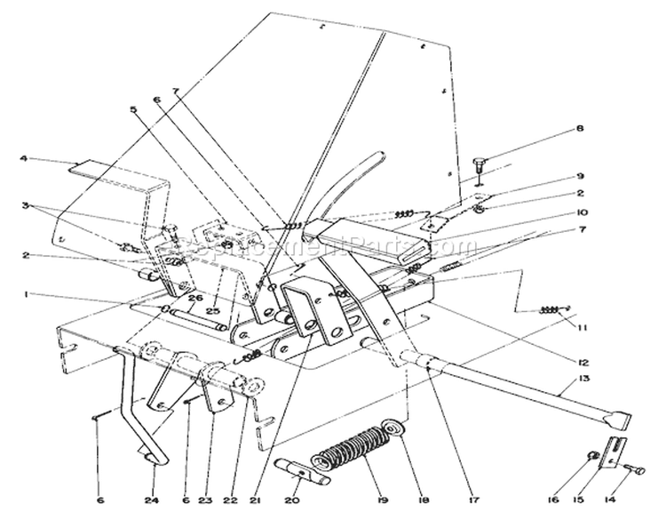 Page A Diagram and Parts List for 3000001-3999999 - 1983 Toro Lawn Tractor