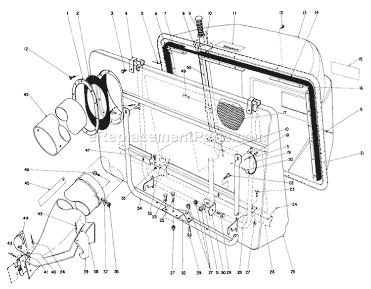 Page D Diagram and Parts List for 3000001-3999999 - 1983 Toro Lawn Tractor