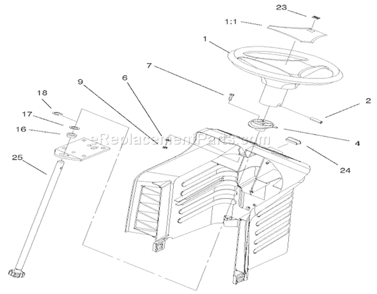 Page O Diagram and Parts List for 210000001-210999999 - 2001 Toro Lawn Tractor