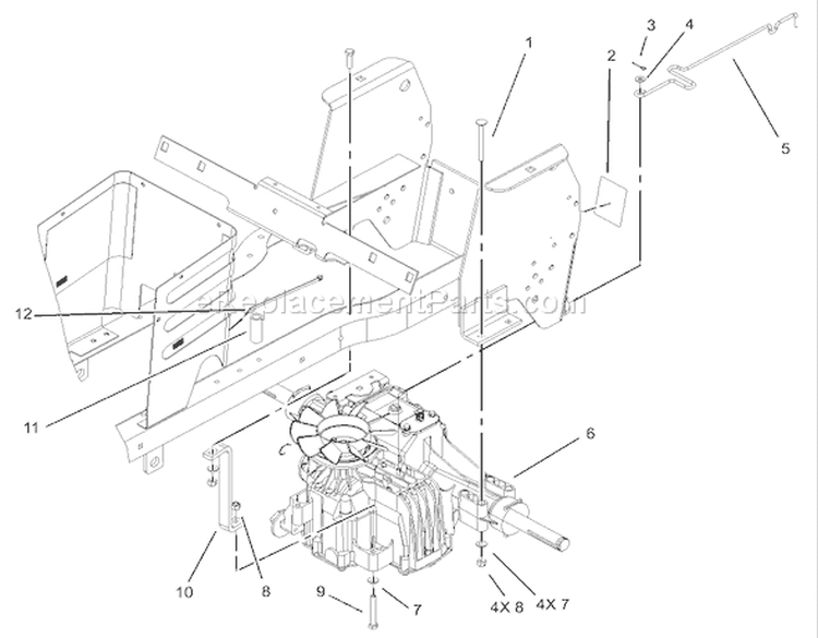Hydro Transaxle Assembly Diagram and Parts List for 230000001-230999999 - 2003 Toro Lawn Tractor
