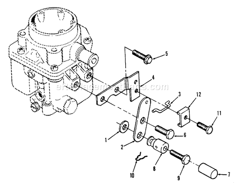 Choke Linkage Diagram and Parts List for 3900001-3999999 - 1993 Toro Lawn Tractor