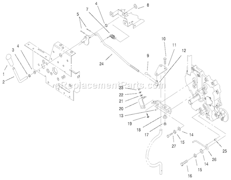 Pto Clutch System & Belt Guide Assembly Diagram and Parts List for 200000001-200999999 - 2000 Toro Lawn Tractor