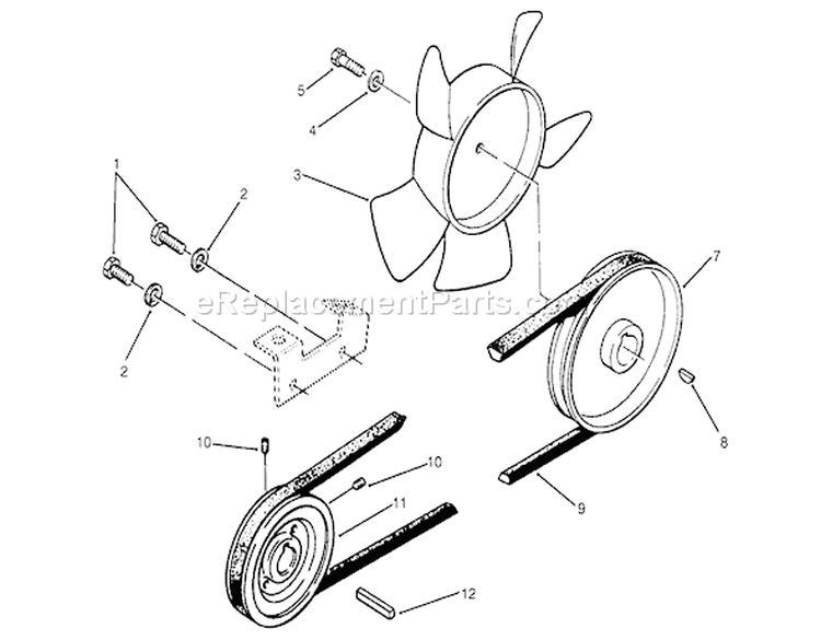 Page M Diagram and Parts List for 59000412-59002868 - 1995 Toro Lawn Tractor