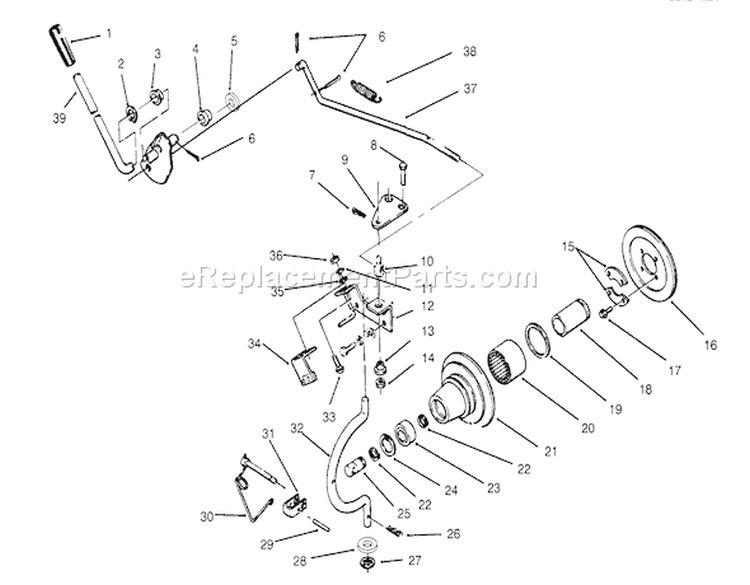 Page AE Diagram and Parts List for 59000412-59002868 - 1995 Toro Lawn Tractor